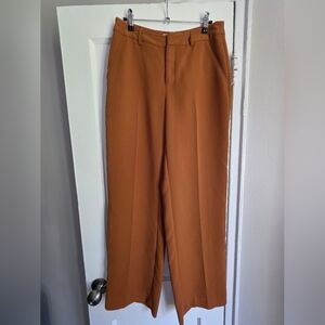 Scotch & Soda Womens Copper Wide Leg Trousers